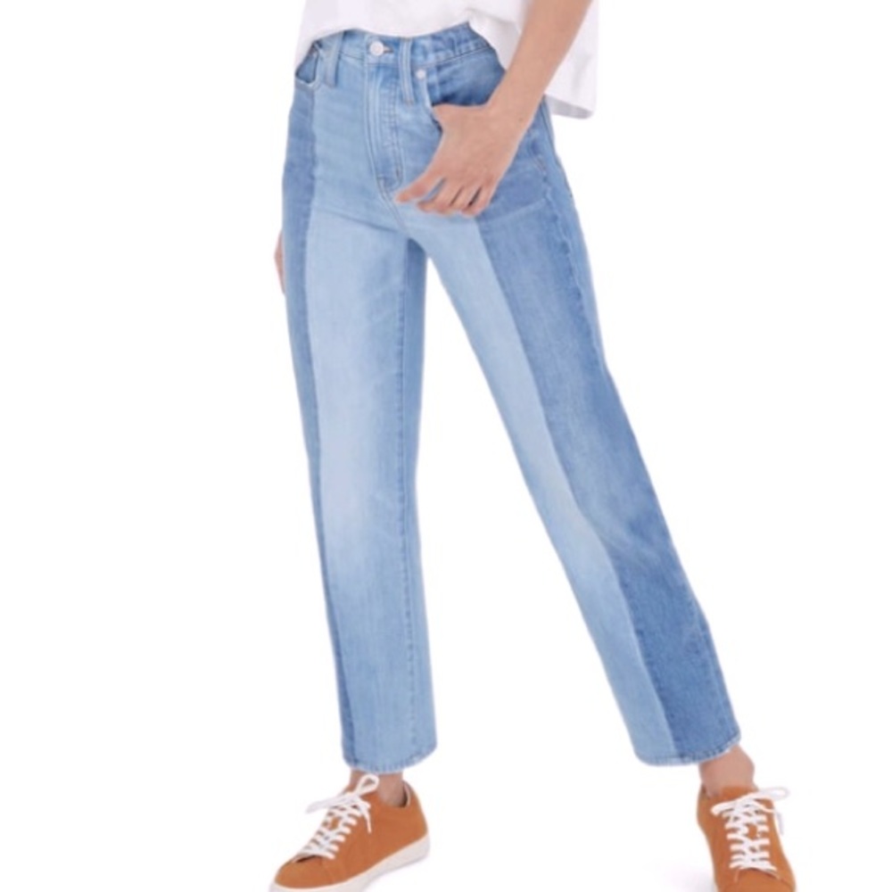 Madewell Classic Straight Jean Pieced Edition Size 32 GUC